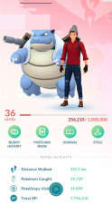 lvl36,have 100IV Dragonite Tyranitar Charizard etc 67 100IV pokemon,have many nice pokemons