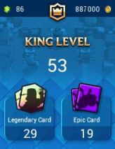 Royal level 53/ KT 15 - [ LIFETIME WARRANTY ][ 30% off ][ 4 cards level 15 and 40 cards level&nbsp; 14 and 9 cards level 13][ 11 skins tower ]