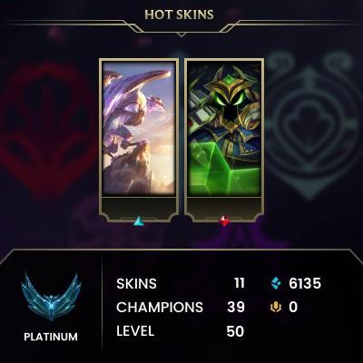 Hand Leveled League of Legends Account