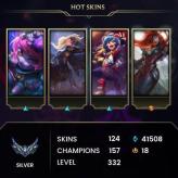 League of legend Latin America North-LAN/ LEVEL+332/ BE 41.5 k   /Low price Smurf Account /Guaranteed Instant Delivery #High Champs and skins
