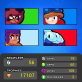 56 Brawlers / 17 046 trophées / total skins - 19 / gemmes 60 / Android + iOS / vous pouvez changer d'e - mail / livraison instantanée / * bs196