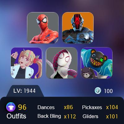 96Skinned Fortnite NFA Account