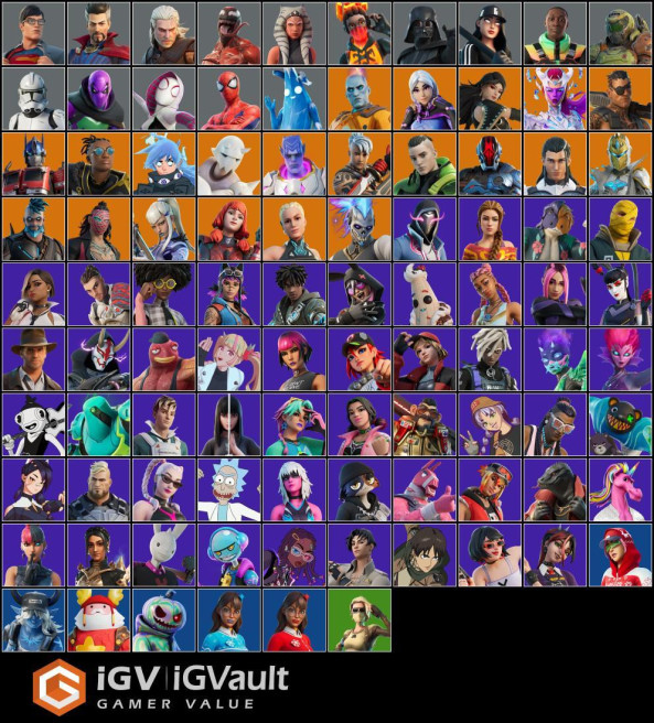 96Skinned Fortnite NFA Account