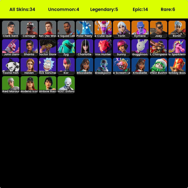 Fortnite - Ferrari Skin (35Skins)