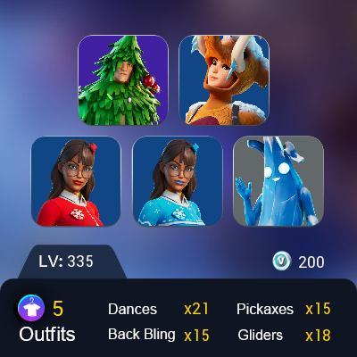 5 skins winterfest 2021 POLAR PEELY KRISABELLE MERRY MINT AXE 
