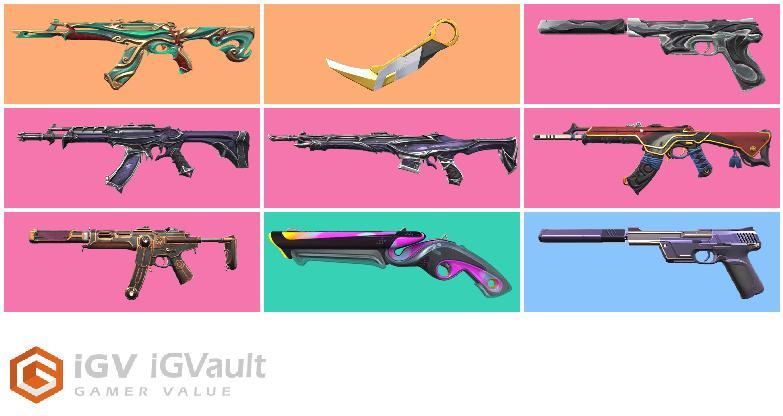Desapego Games - Valorant > CONTA VALORANT DE 400R$ COM 8 FACAS, 12 VANDALS E 6 PHANTOM [+DADOS