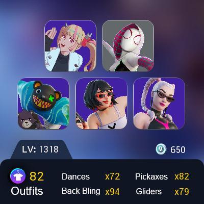 PSN/XBOX - 82 SKINS ACCOUNT Mizuki | Darth Vader | Optimus Prime | Peter Griffin | Paradigm (Reality-659)