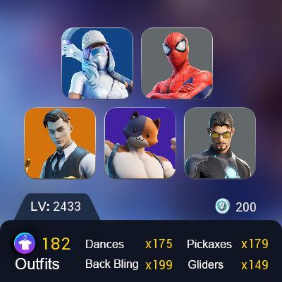 FA / PC / PSN / XBOX / NINTENDO / 182 Skins "+30 Legendary Skins"| Galaxy | Gold Brutus | Gold Midas | Snap | Dark Red Knight | Blaze | Renzo
