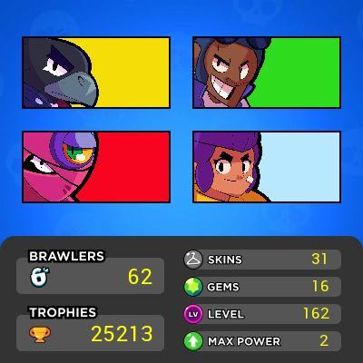 Star Shelly zu 23569.62 Brawlers-6 Legendär von vielen Skins mit vollem Zugriff auf sofortige Lieferung