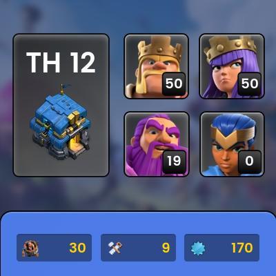 Clash of Clans Account Supercell ID FORSALE__level 167_ TH12 #CC103