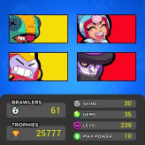 [Code 5093] Level 239 / 23k Trophy + 30 Skins / Very Cheap