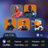 【PC-PSN-XBOX】 OG MAIL-48 skins |OG STW|The Foundation|Ronin|The Imagined|Emma Frost|Gwenpool|Captain Jones |War Machine|Wastelander Magneto|