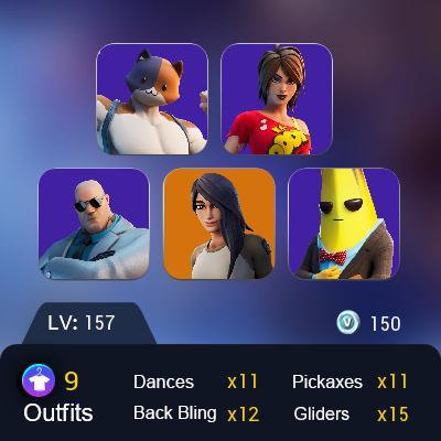 [PC/XBOX] 9 skins | Gear Specialist Maya | Fade | TNTina | Brutus | Agent Peely | Scuba Jonesy | Jules | Ocean 