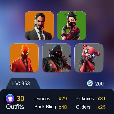 [PC/PSN/XBOX] 30 skins | John Wick | Inferno | Spectra Knight | Peter Griffin | Valeria | Omegarok | Ravenpool | Cuddlepool | Hea 