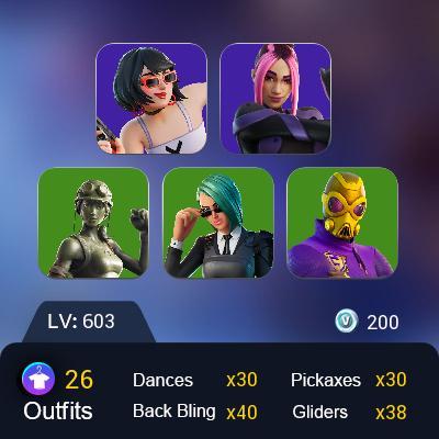 [PC/XBOX/PSN] 27 skins | Victor Elite | Spectra Knight | Omegarok | Snap | Kado Thorne | Ahsoka Tano | Khaby Lame | Lil Split 
