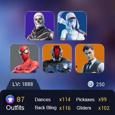 PSN/PC/XBOX 87 skins | Kratos | Gold Midas | Gold Brutus | Eternal Knight |Deadpool