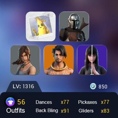 [PC/XBOX] 56 skins | Scout| Predator | Spire Assassin | Vendetta | Singularity | Raz | Hybrid | The Scientist | Joey | Luxe | Kymera  | 850 VB