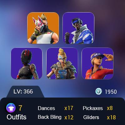 [PC/XBOX/PSN] 7 skins | Mako | Blue Striker | Drift | Lt. Evergreen | Sun Strider | Redline | Huntress | Wooly Warrior | Rust Buc 