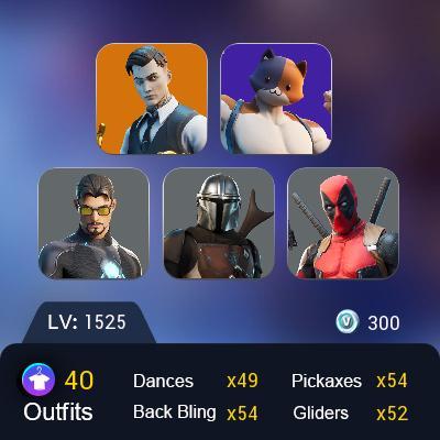 [PC/XBOX] 39 skins | Gold Midas | Gear Specialist Maya | Eternal Knight | Menace | Fade | Mandalorian | Wolverine | Storm | LIFE TIME WARRANTY