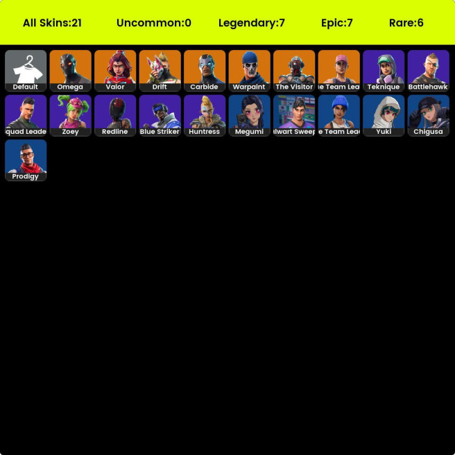 [PC/PSN] 20 skins | OG STW | Blue Team Leader | Prodigy | Blue Striker | Drift | Omega | Carbide | Valor | The Visitor | Zoey | Redline |