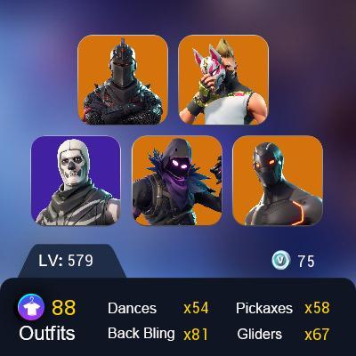 [PC/XBOX] 87 skins | OG STW | Black Knight | Sparkle Specialist | The Reaper | Blue Squire | Royale Knight  Elite Agent |Blue Team Leader| Mako 