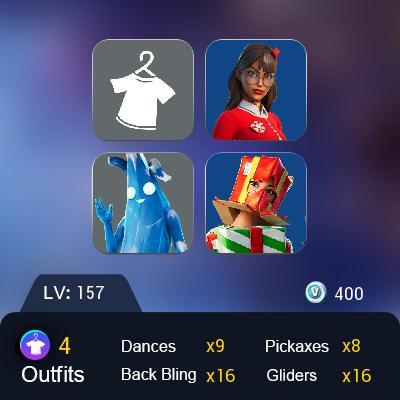 [PC] 3 skins | Polar Peely | Holiday Boxy | Krisabelle | Nemesis Box | Lunar Hyperjet | Datafiber Chargepack | Adira's Battle Flag | 400 VB