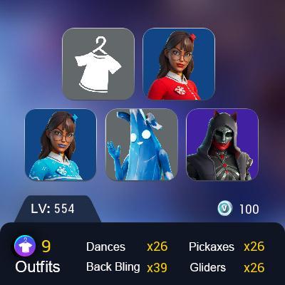 [PC] 8 skins | Polar Peely | Snoop Dogg | Slayer Juice WRLD | Santa Dogg | Yulejacket | Felina | Blizzabelle | Krisabelle | Piñata Brian| 100 VB