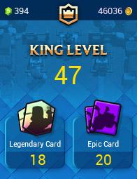(Android/iOS) KT14- lvl47- Cards109/120 - Max Card 25 _lvl 13 card 7 /Emote 67 / skin tower 4