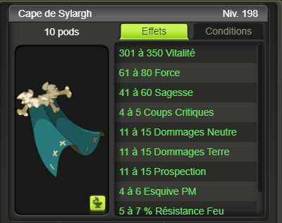 [Cape de Sylargh] + extra kamas - Giverfoxstore