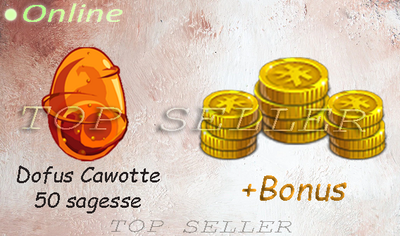 boune : Dofus cawotte +50 sagesse + bonus - livraison 5 minutes