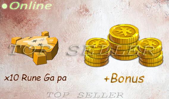 boune : x10 Runes Ga pa  + bonus - livraison 5 minutes