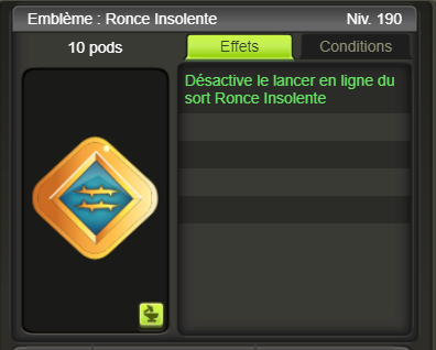 [Embleme  Ronce Insolente] + extra kamas - Giverfoxstore
