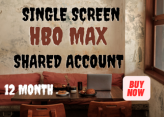 HBO MAX FOR 1 YEAR SHARED ACCOUNT SINGLE SCREEN 365 DAYS WARRANTY