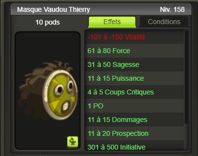 [Masque Vaudou Thierry] + extra kamas - Giverfoxstore