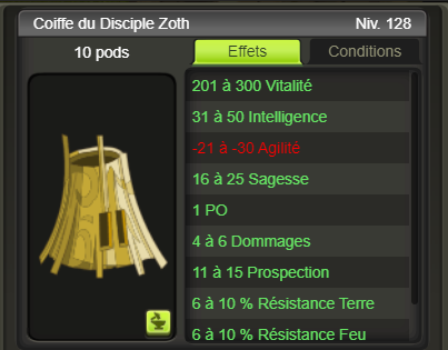 [Coiffe du Disciple Zoth] + extra kamas - Giverfoxstore