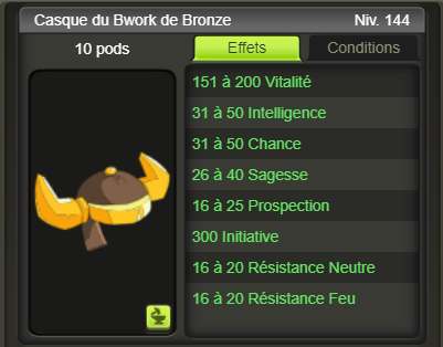[Casque du Bwork de Bronze] + extra kamas - Giverfoxstore