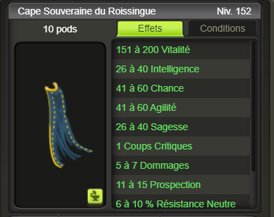 [Cape Souveraine du Roissingue] + extra kamas - Giverfoxstore