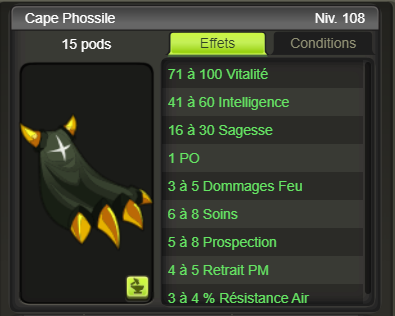 [Cape Phossile] + extra kamas - Giverfoxstore