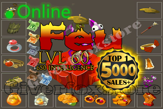  Orukam>[ Panos Feu Niveau 60 +650 intelligence ] + Kit Parchotage Complet