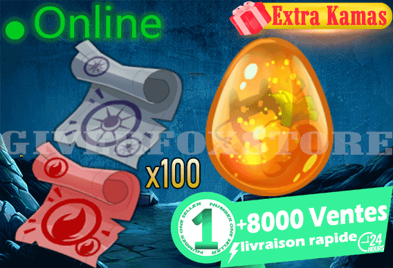 Ombre>[ Kit Parchotage +100 Sagesse + Intelligence ] + Dofus Cawotte +BONUS