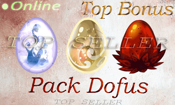 imagiro : Dofus vulbis + dofus ivoire + dofus nebuleux + Top bonus - Delivery : 5 minutes