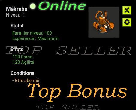 Mekrabe lvl 100 + Top bonus - livraison 5 minutes