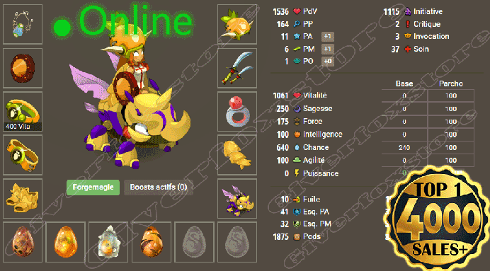 Tylezia>Stuff Chance  Niveau 85 ,+1500 PDV+ Kit parchotage  complet !!
