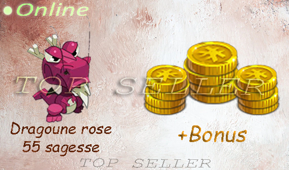 Dragoune rose 55 sagesse + bonus - livraison 5 minutes