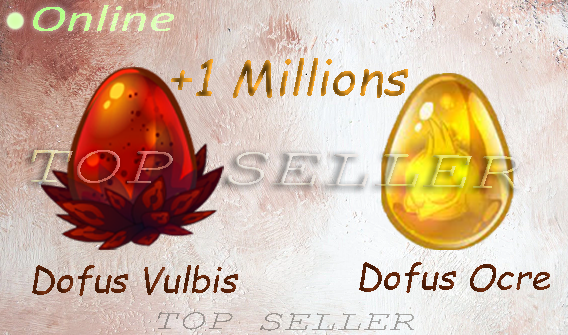 imagiro : Dofus ocre + dofus vulbis + Kit parchotage all element + 90.000.000 kamas + bonus - livraison 5 minutes
