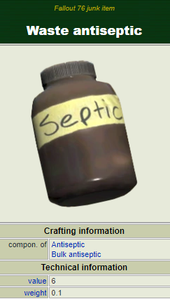 Waste antiseptic(Junk)[10000]