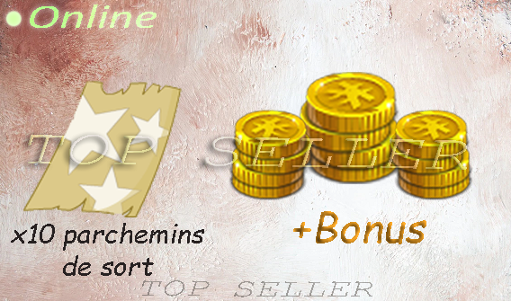 x10 Parchemin de Sort ( +1 Points de Sort ) + bonus - livraison 5 minutes
