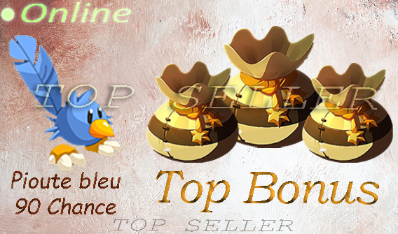 pioute bleu +90 Chance + bonus - livraison 5 minutes
