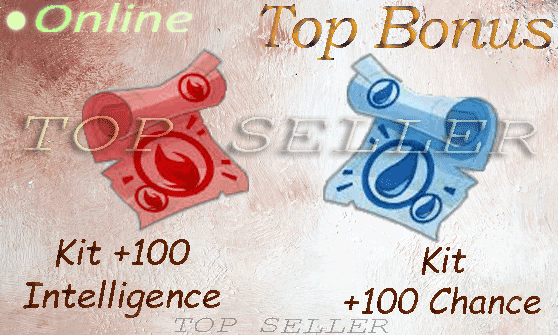 Hellmina : Kit parchotage +100 intelligence + Kit parchotage +100 chance + Top bonus - livraison 5 minutes