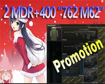 Promotion Gear Pack #7 [2 MDR +400 Rounds 7.62X51mm M62 Ammo+1 Slick+2 ...